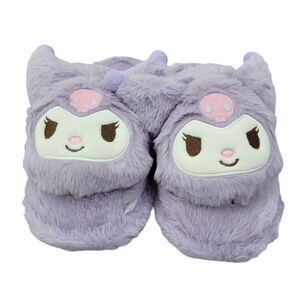 Brand New Sanrio Kuromi Purple Furry Slippers Size: 7US